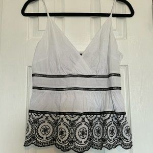 Banana Republic Eyelet Tiered Tanktop
